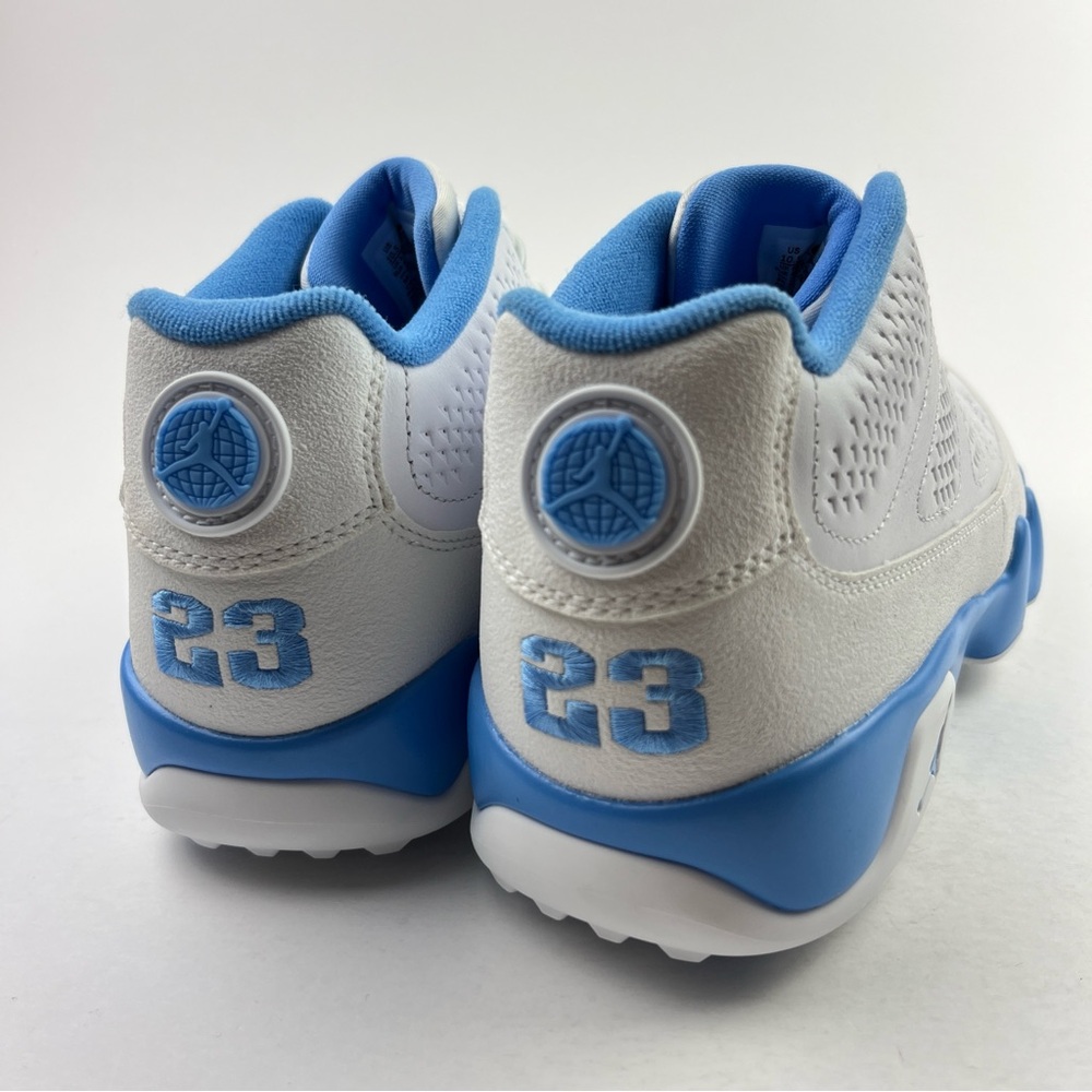 Nike Air Jordan 9 Retro Low Golf White University Blue UNC Mens 10.5 FJ5934-101 - Picture 6 of 12